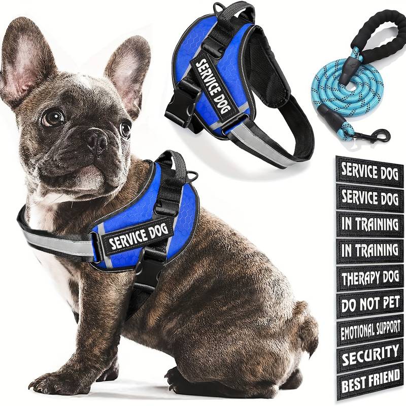 No Pull Service Dog Vest Reflective Dog Harness With Dog - Temu